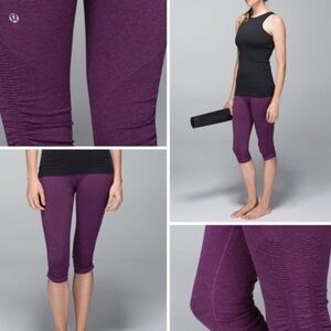 Lululemon Purple Cropped Leggings